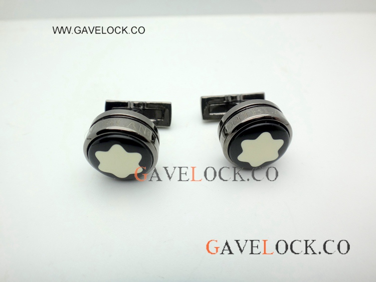 Nice Quality Mont Blanc Starwalker Cufflinks All Black Montblanc Cufflinks